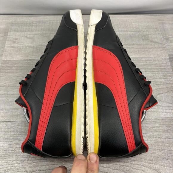 PUMA Roma Basic - Black / High Risk Red / Yellow - Picture 5 of 15